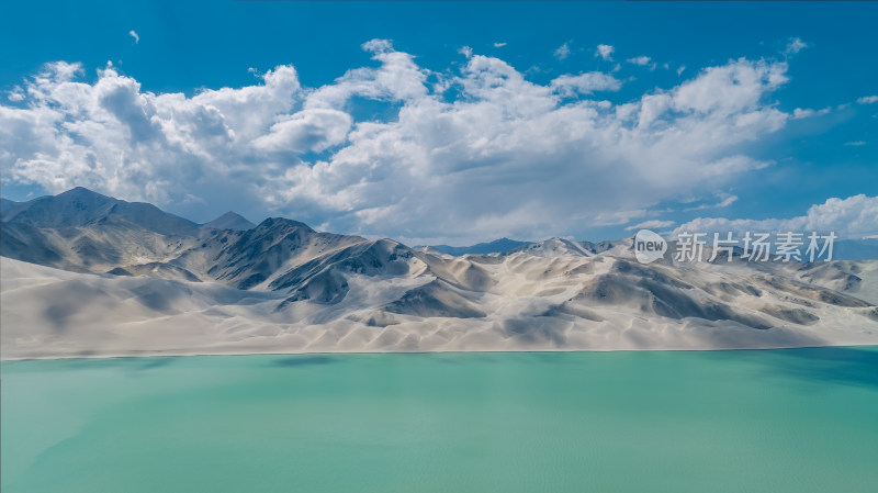 新疆南疆白沙湖航拍