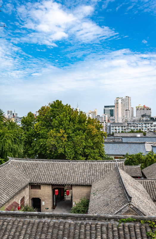 江苏徐州户部山戏马台古建筑群景点景观