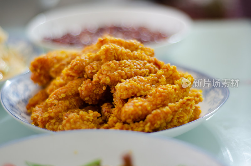 香炸鸡排美食雪花鸡柳