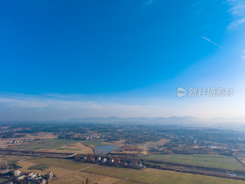 乡村日出全景风光