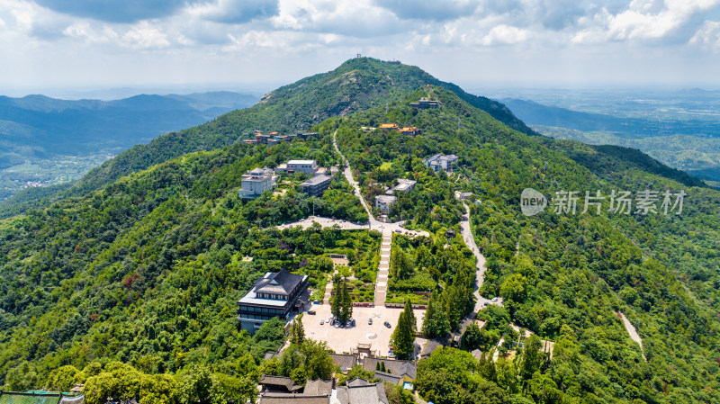 湖北武汉黄陂木兰山景区多角度航拍