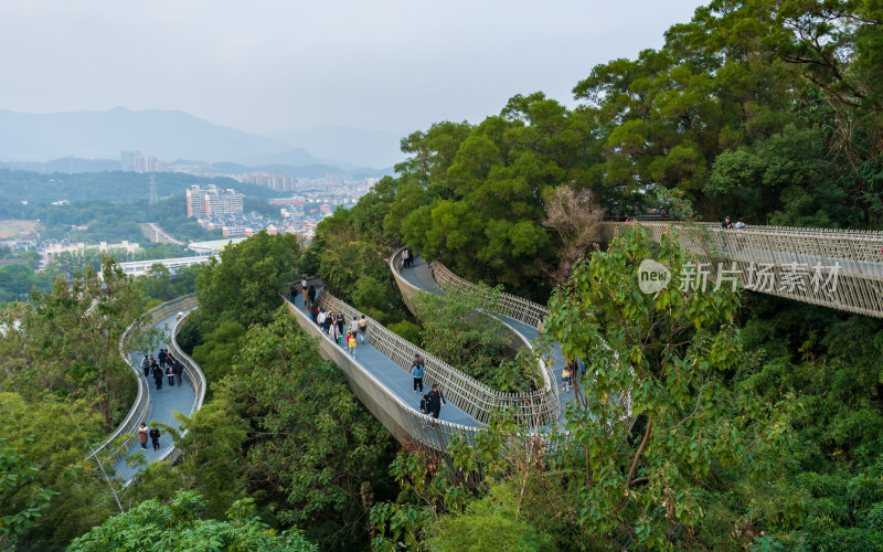 福州福道城市空中步道及周边景观