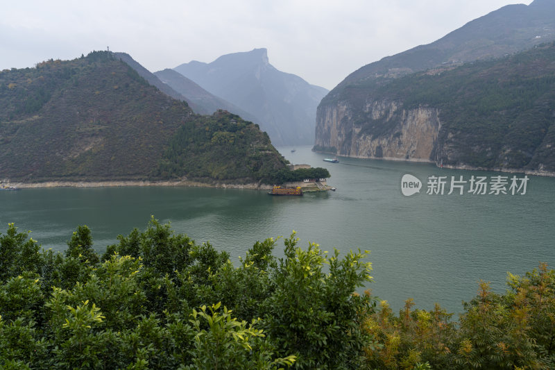 长江三峡重庆奉节瞿塘峡山水风光