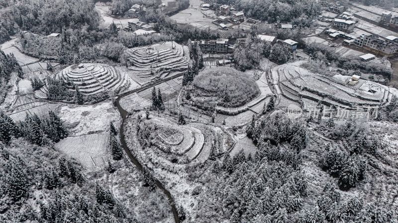 重庆酉阳：大雪纷飞赏雪忙