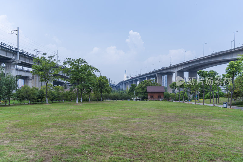 武汉青山区戴家湖公园风景