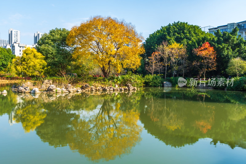 福州黎明湖公园景色