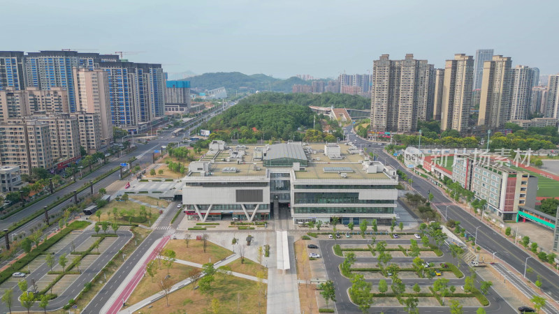 航拍株洲湖南工业大学