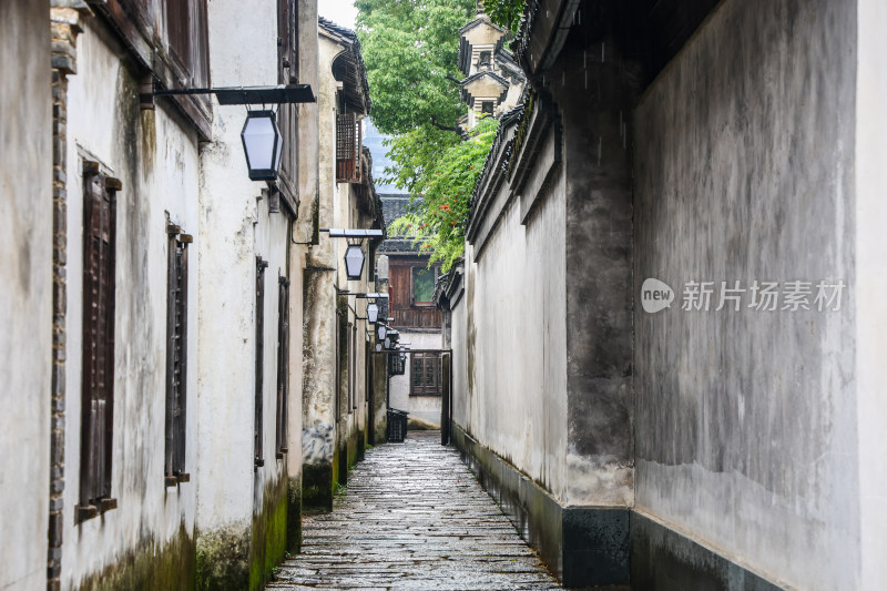 梅雨季的乌镇西栅美景