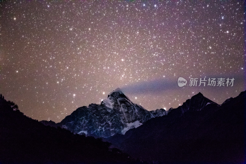 四川四姑娘山星空