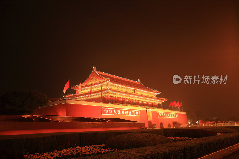 北京天安门广场夜景