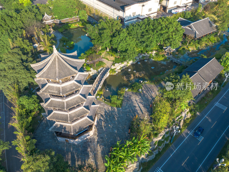 四川宜宾五粮液旅游景区航拍