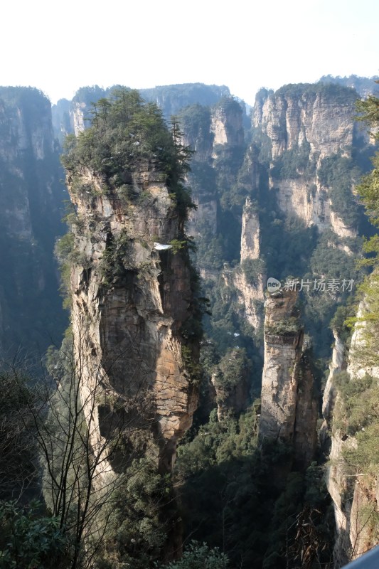 张家界奇峰峻岭自然风光