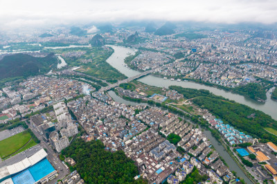 桂林城市航拍