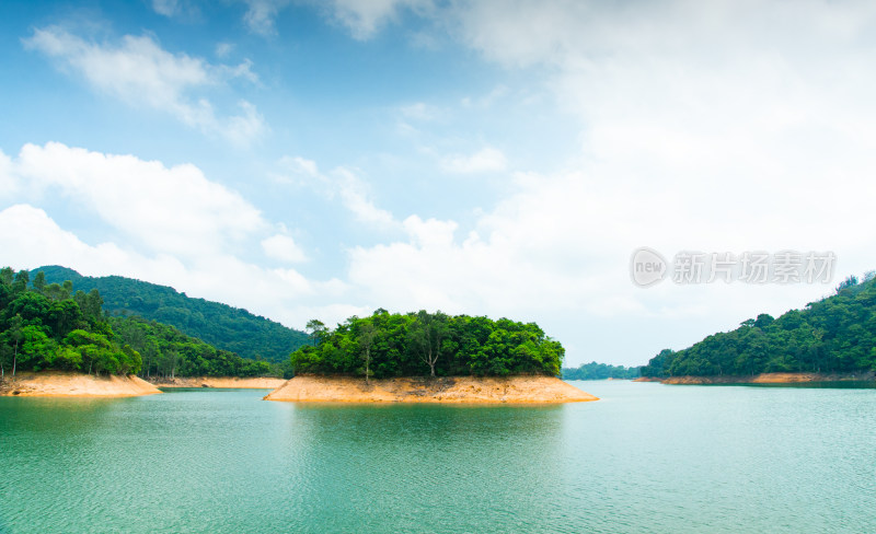 香港城门水塘郊野公园山塘湖景自然风光