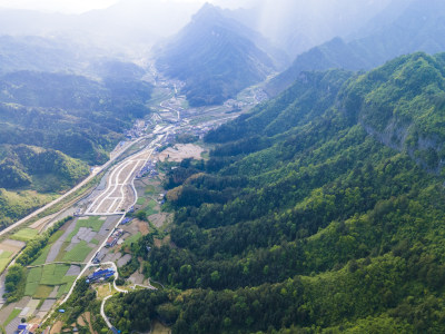 湖南张家界天门山5a景区航拍摄影图