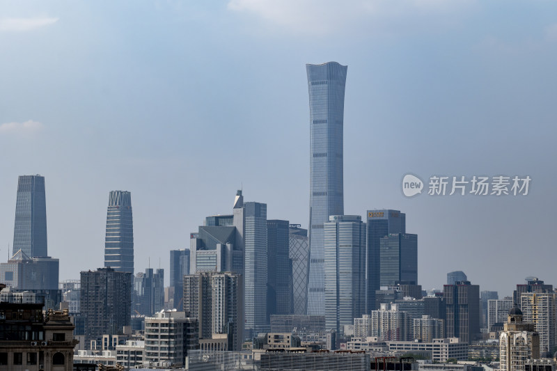 北京城市摩天大楼全景