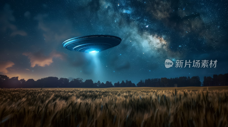 星夜下的神秘UFO探访
