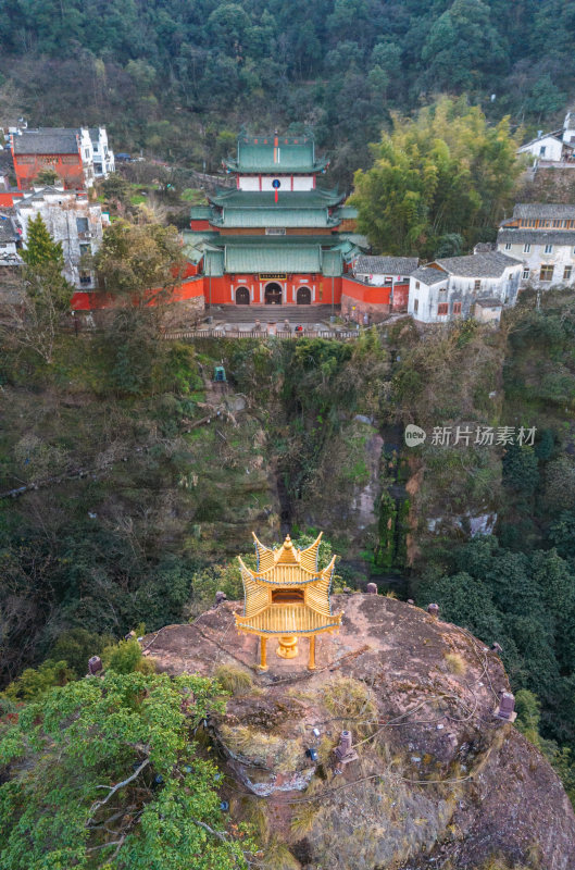 安徽黄山市道教齐云山旅游景区自然风光