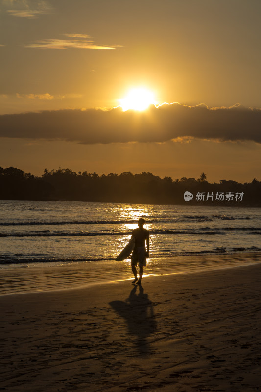 斯里兰卡的韦利格默海滩