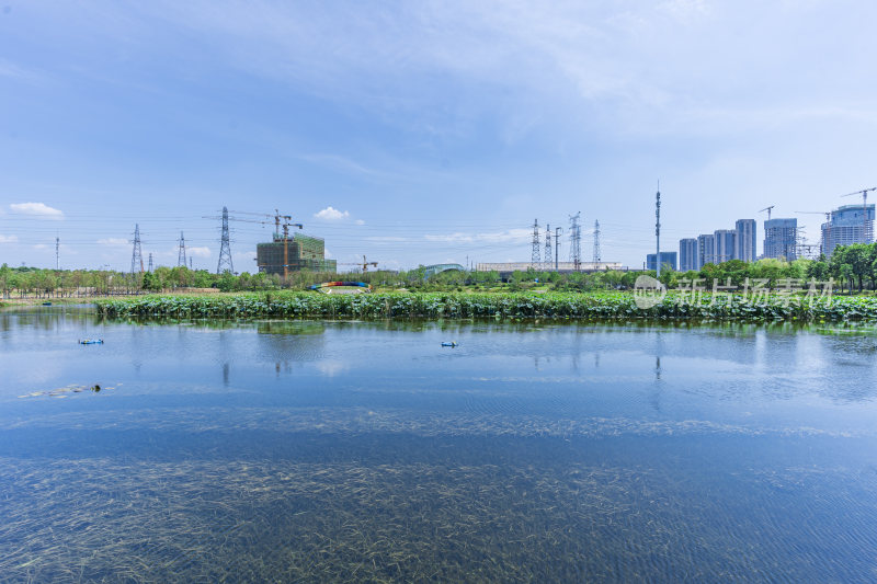 武汉洪山区杨春湖公园风景