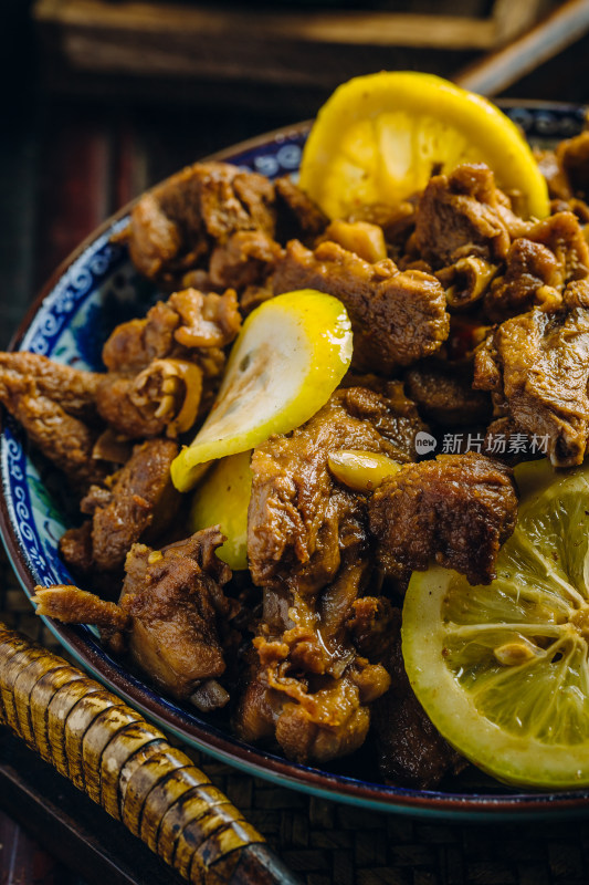 中式美食柠檬鸭