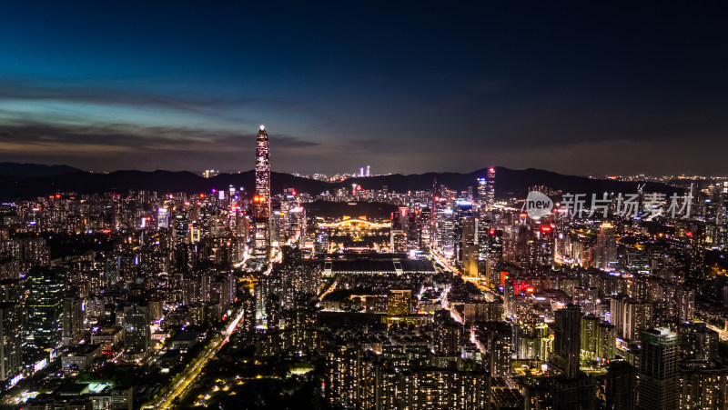 深圳福田中心区夜景