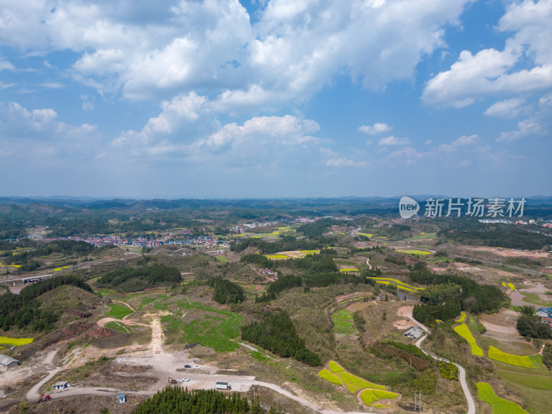 自然风光丘陵山川农业农田