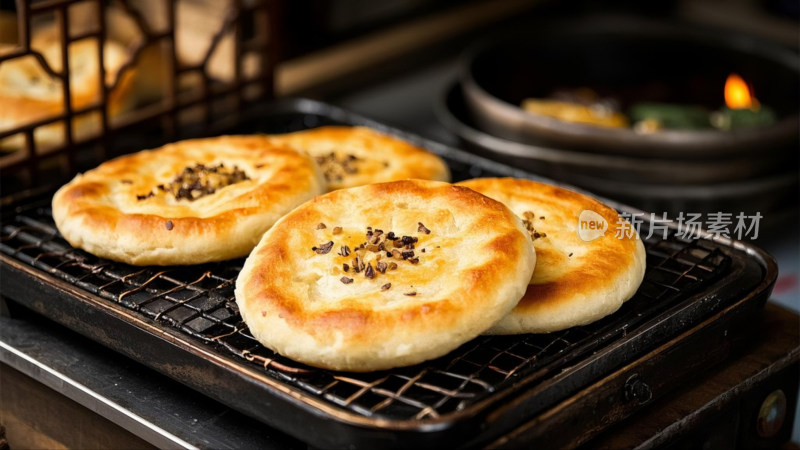 浙江缙云烧饼 特色小吃十分美味