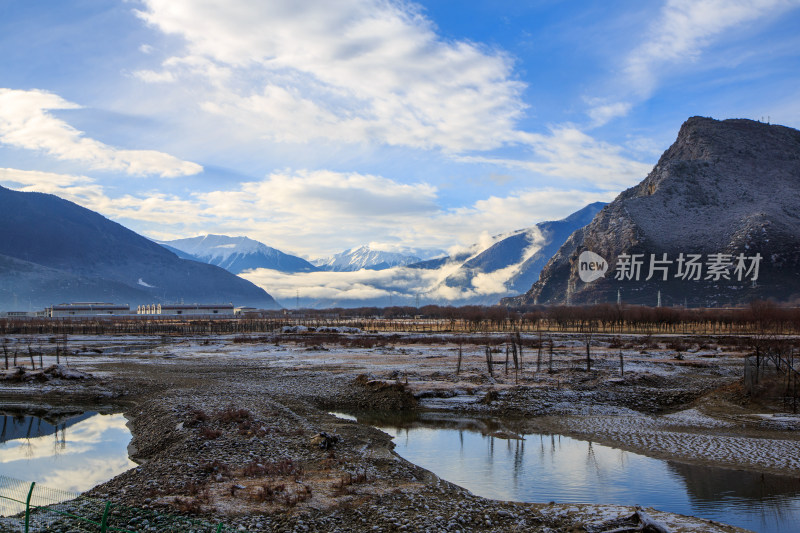 中国西藏林芝尼洋河雅尼国家湿地公园