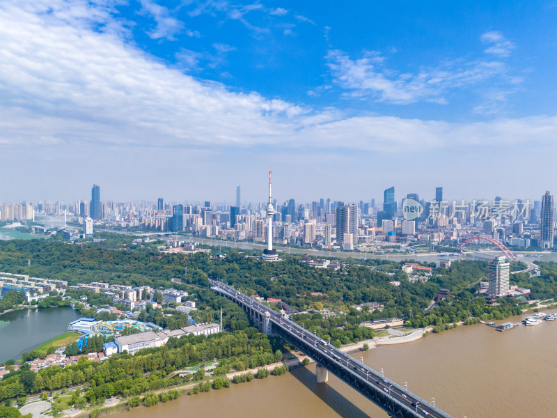 湖北武汉城市风光地标建筑航拍