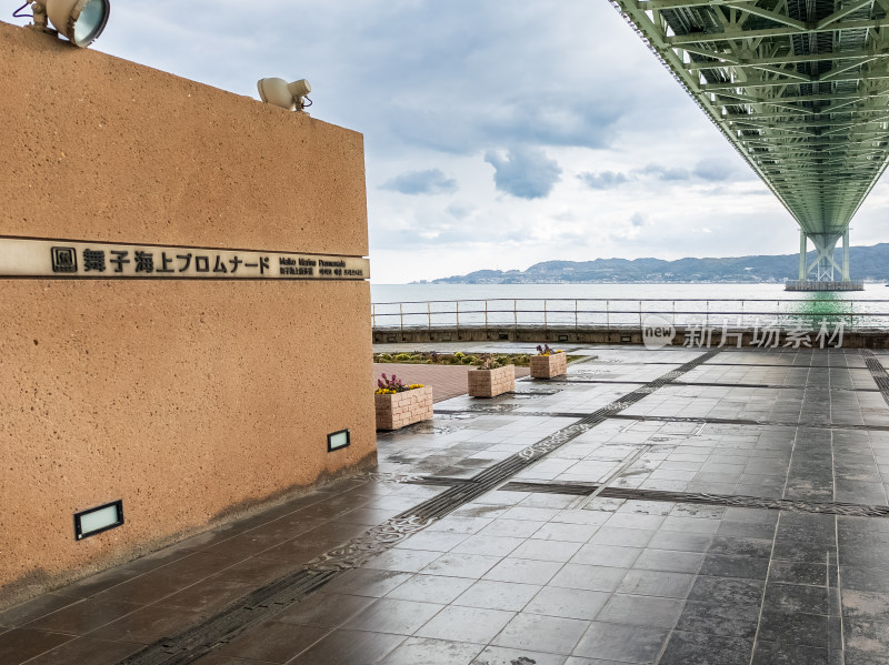 日本神户明石海峡大桥风光