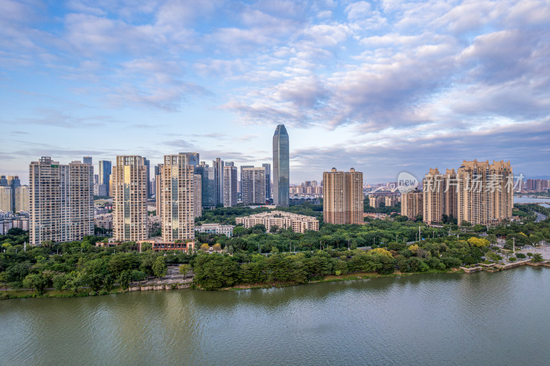 广东惠州城市风景航拍