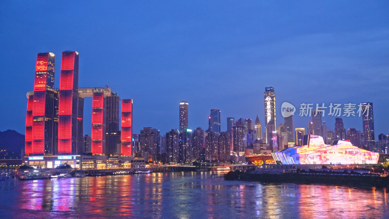 重庆朝天门大剧院夜景