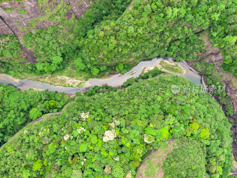 祖国大好河山青山绿水自然风光航拍图