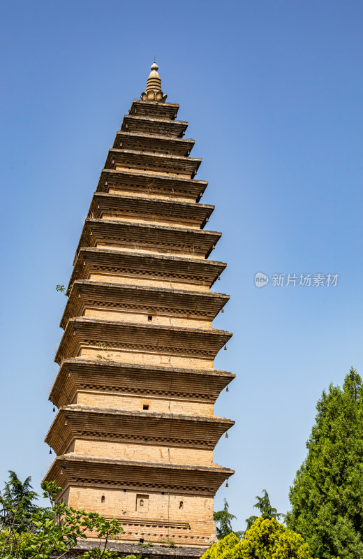 河南三门峡陕州公园宝轮寺塔建筑景观