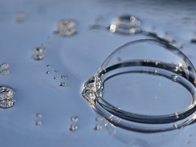 透明泡泡肥皂泡水珠特写