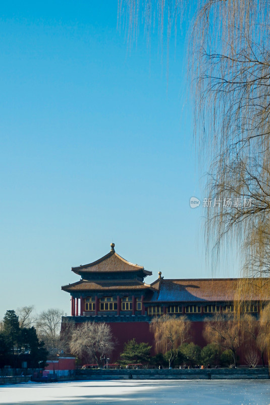 北京故宫角楼冬日景观