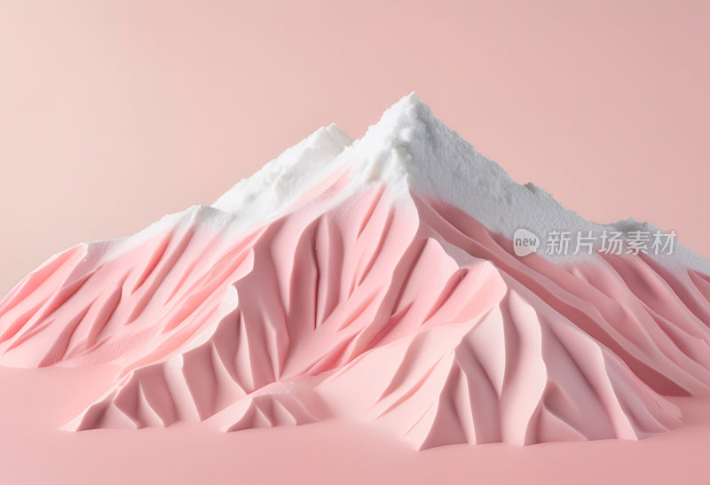 粉色梦幻雪山