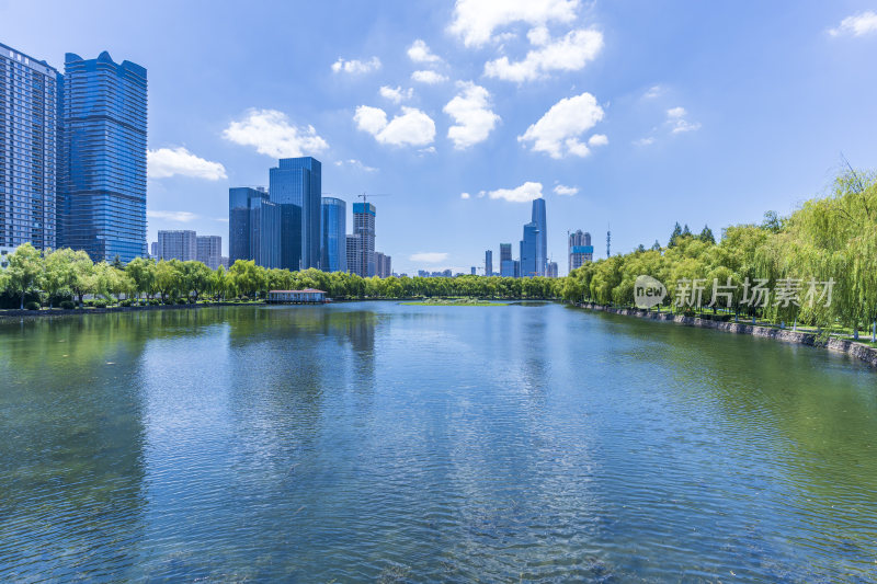 武汉武昌区四美塘公园风景