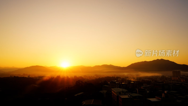 唯美乡村摄影照片农村日落日出夕阳黄昏傍晚