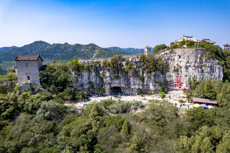 青州云门山5A景区航拍图