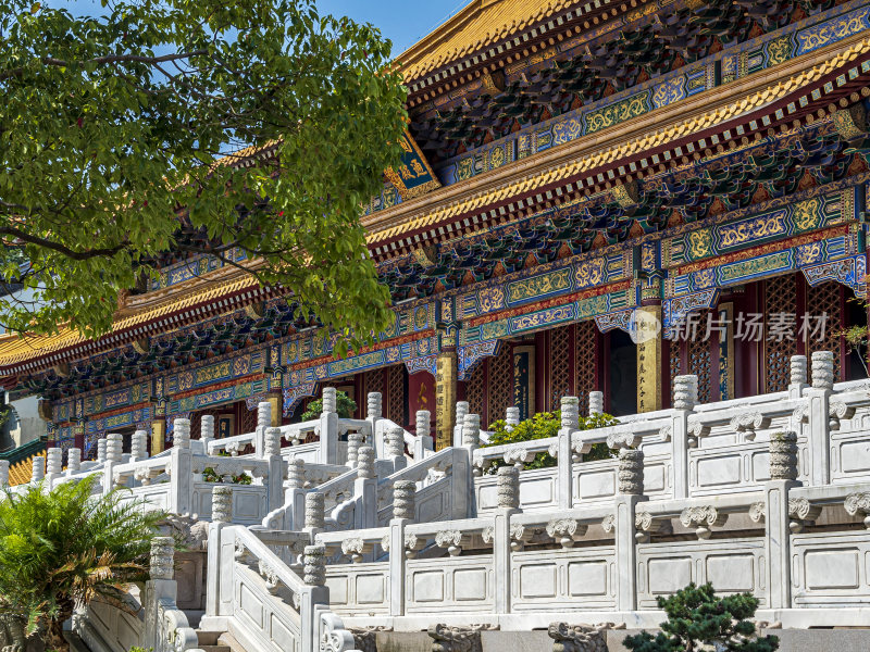 浙江舟山普陀山宝陀讲寺风光