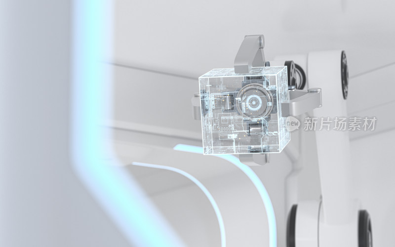 科技感机械臂 3D渲染