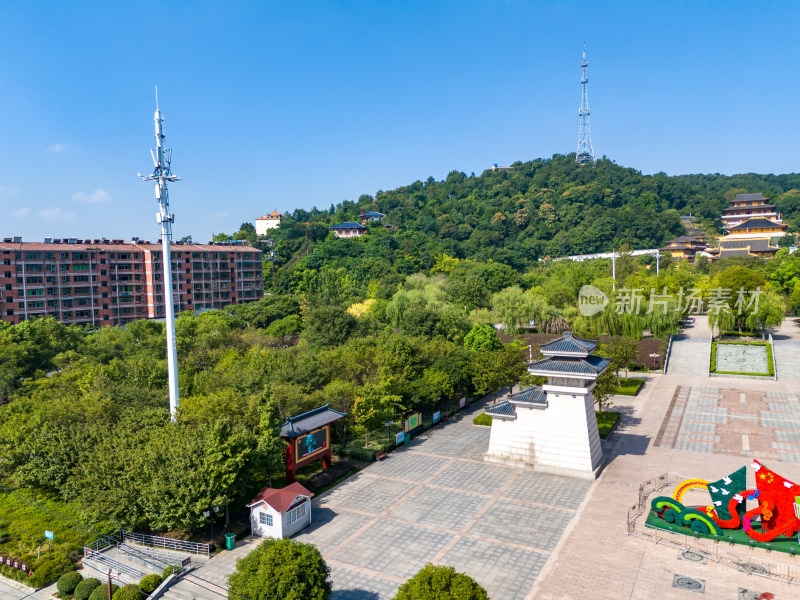 鄂州西山古灵泉寺航拍图