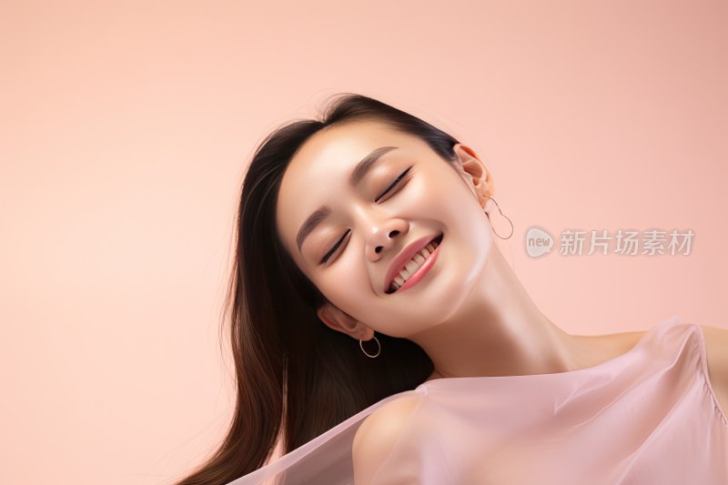 美丽自信的美业美女模特