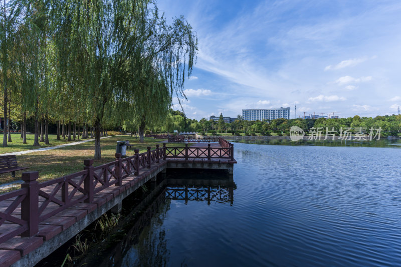 武汉蔡甸汤湖公园生态园林风景