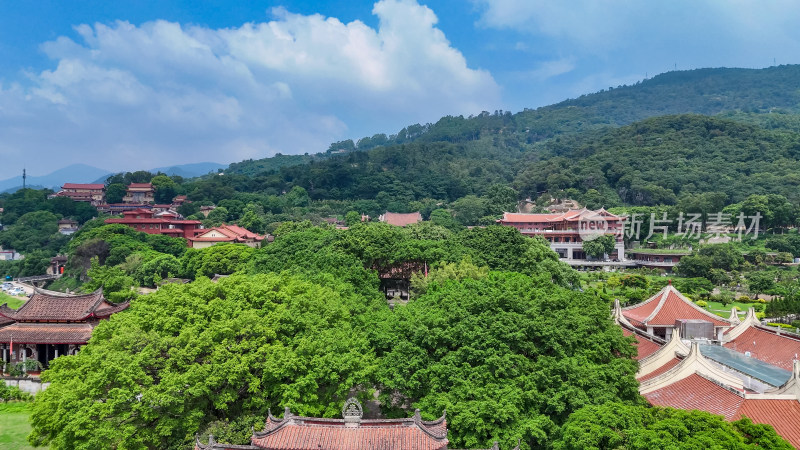 莆田南山广化寺4A景区航拍图