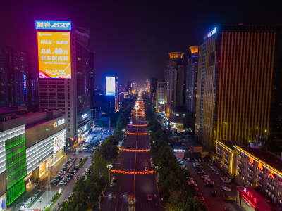 邯郸人民东路新世界中心夜景