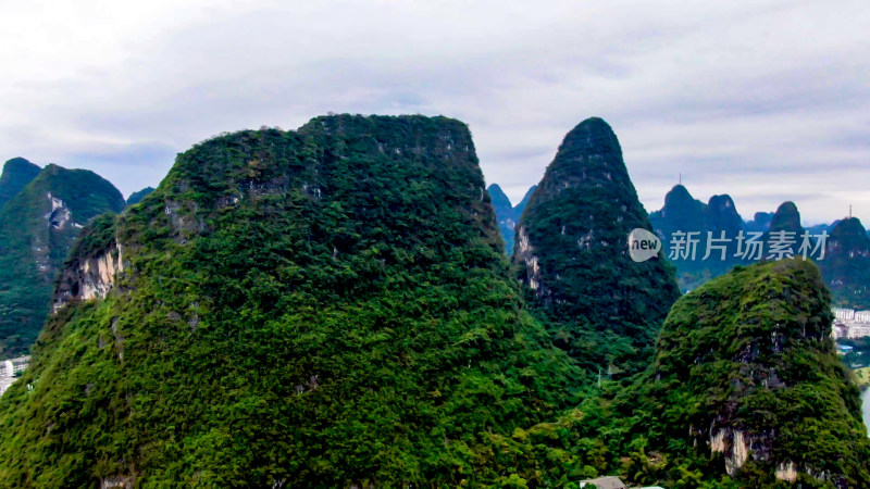 航拍阳朔龙脊山