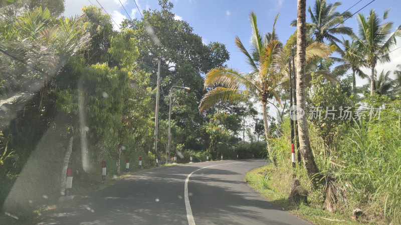 印尼巴厘岛道路街景